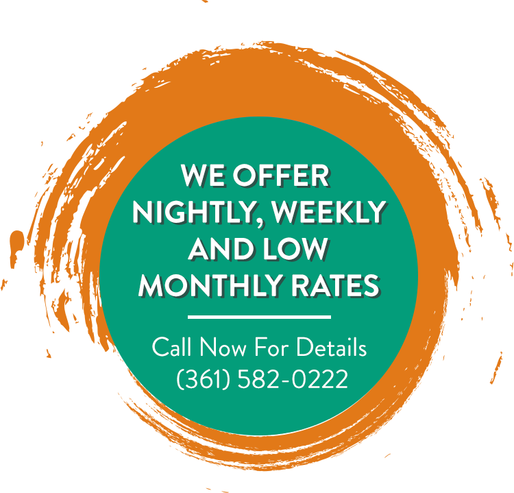 Nightly, Weekly, and Low Monthly Rates.